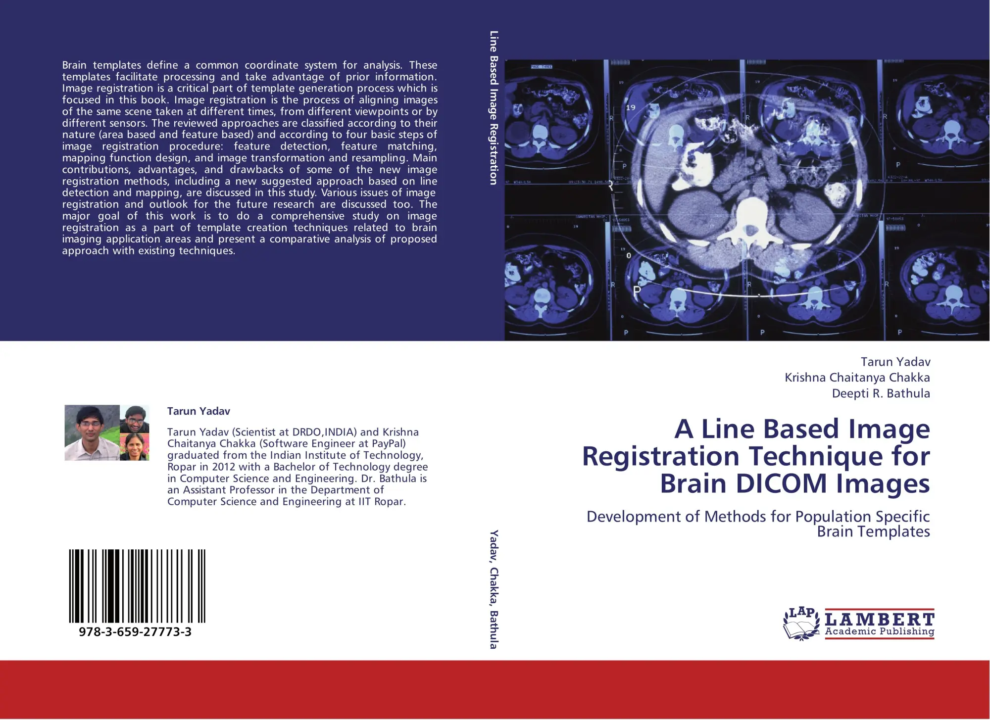 Cover: 9783659277733 | A Line Based Image Registration Technique for Brain DICOM Images