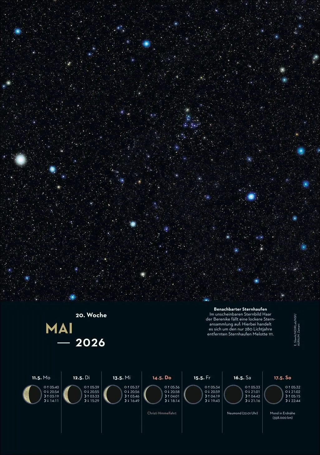 Bild: 9783840037733 | KOSMOS Himmelsjahr 2026 | Hans-Ulrich Keller | Kalender | 54 S. | 2026