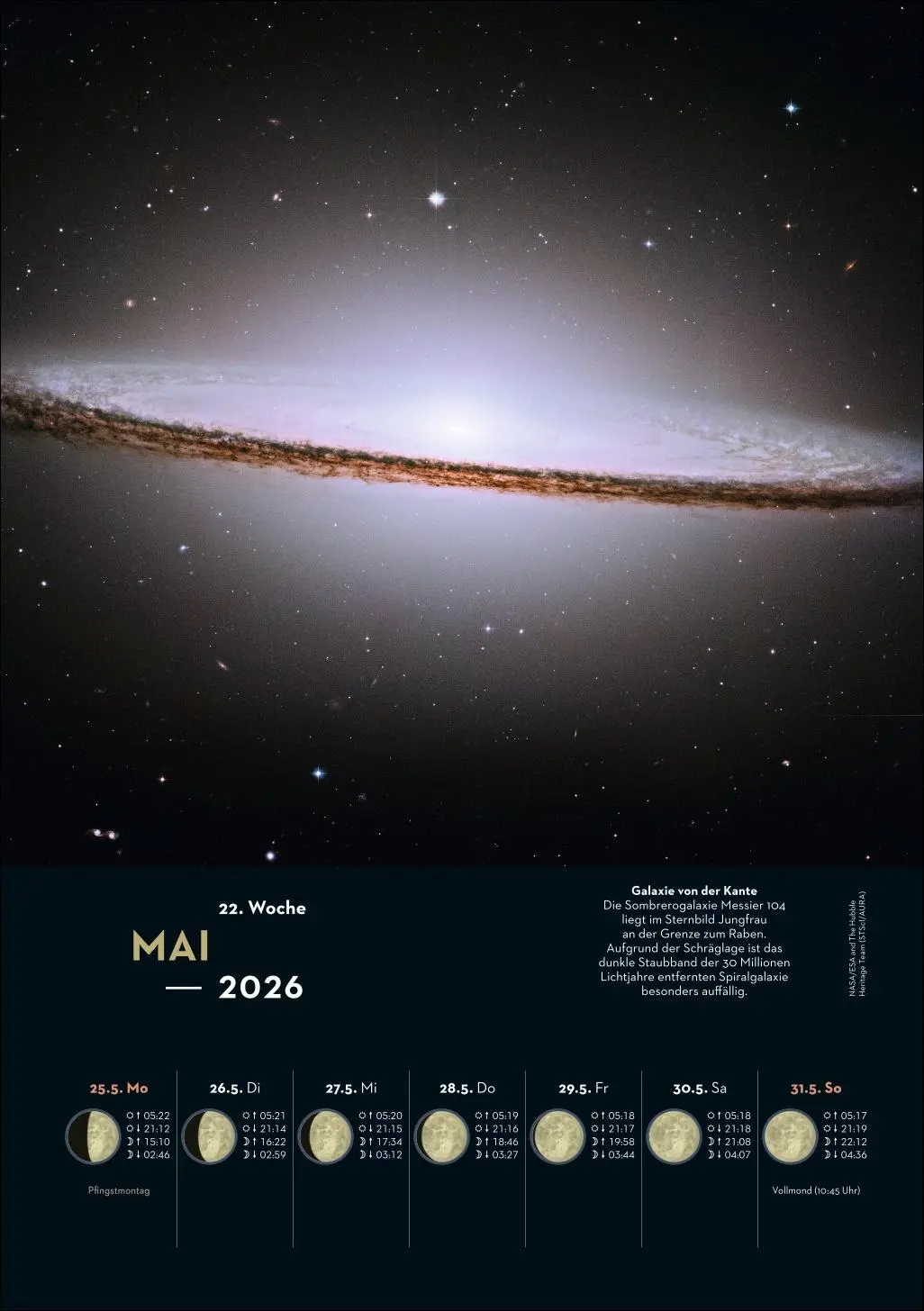 Bild: 9783840037733 | KOSMOS Himmelsjahr 2026 | Hans-Ulrich Keller | Kalender | 54 S. | 2026
