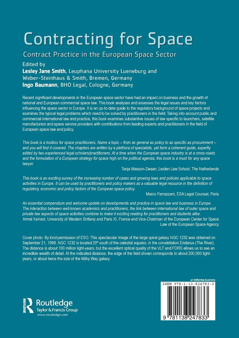 Rückseite: 9781138247833 | Contracting for Space | Contract Practice in the European Space Sector