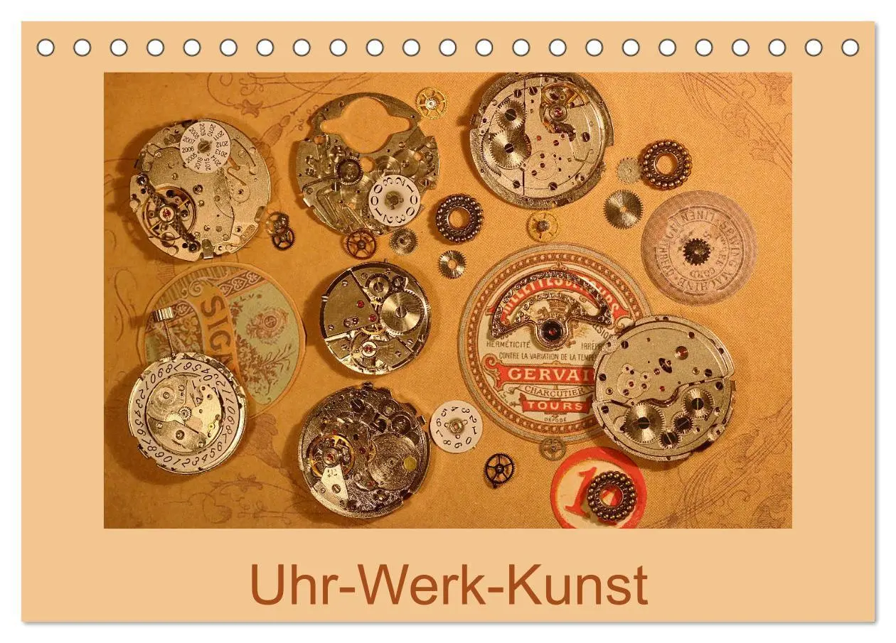Cover: 9783457827833 | Uhr-Werk-Kunst (Tischkalender 2026 DIN A5 quer), CALVENDO...