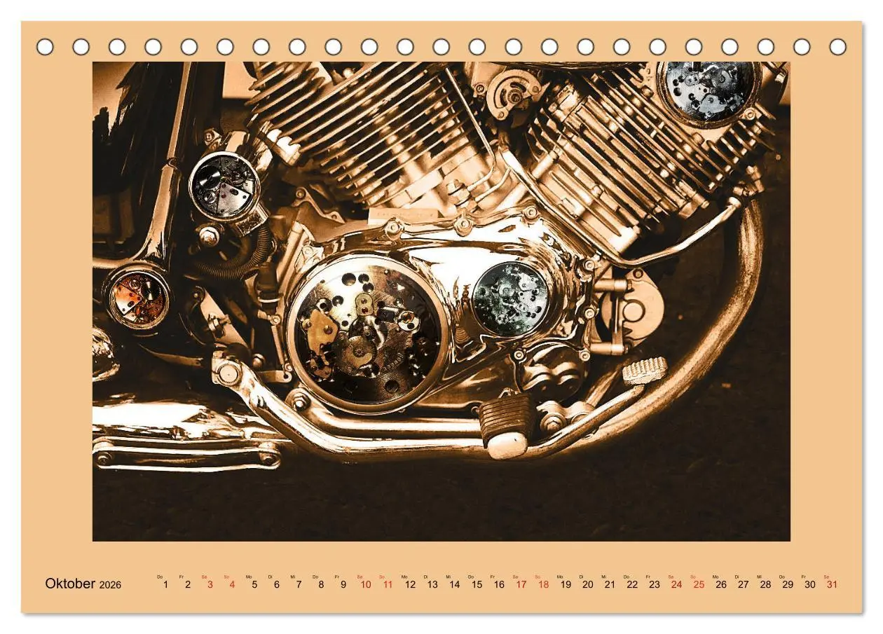 Bild: 9783457827833 | Uhr-Werk-Kunst (Tischkalender 2026 DIN A5 quer), CALVENDO...