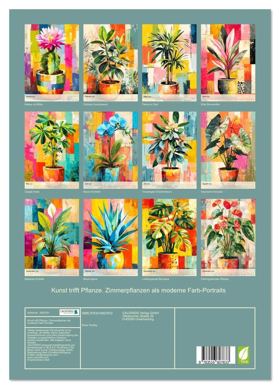 Bild: 9783516607833 | Kunst trifft Pflanze. Zimmerpflanzen als moderne Farb-Portraits...