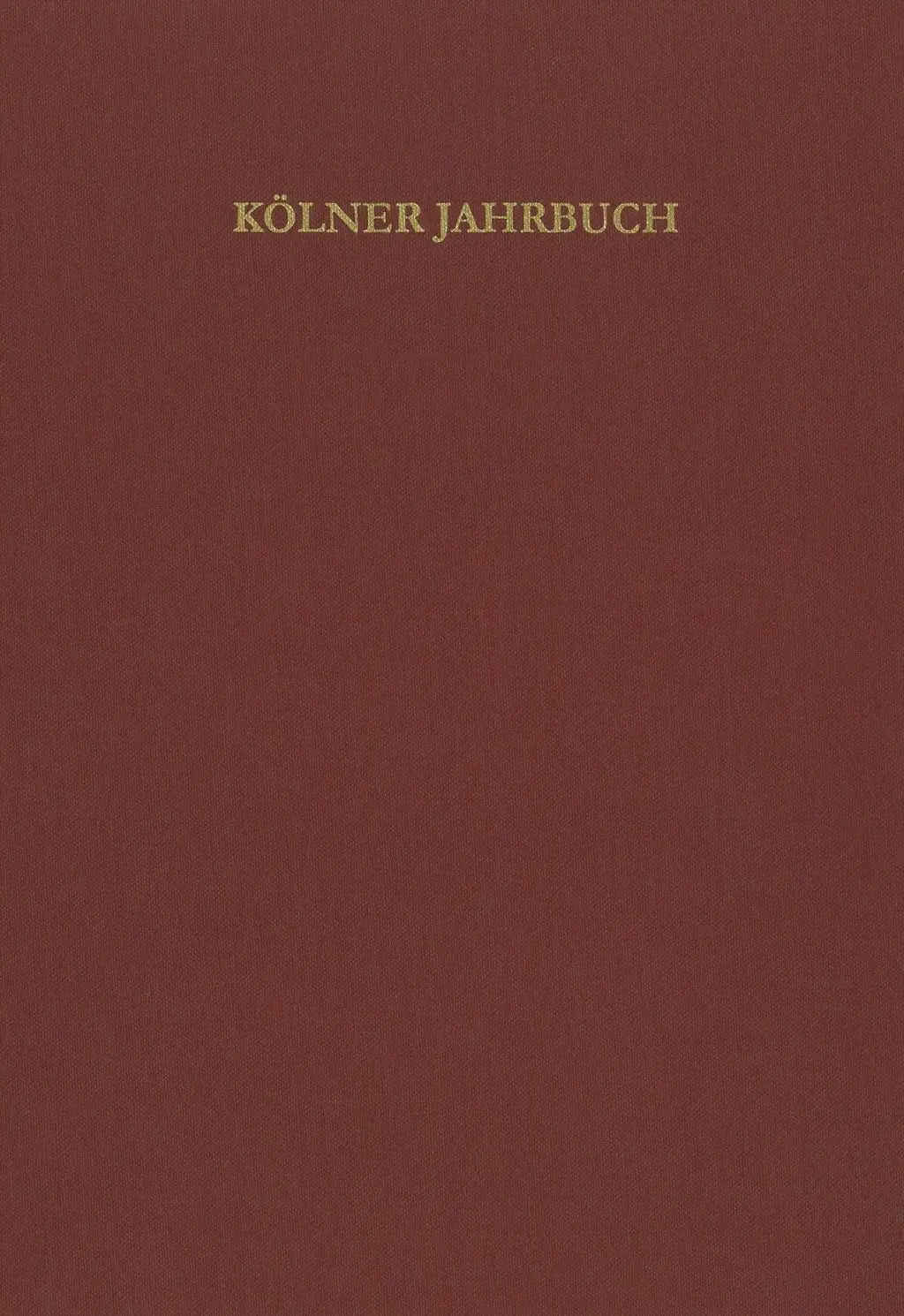 Cover: 9783786127833 | Kölner Jahrbuch 49 | Römisch-Germanisches Museum der Stadt Köln | Buch