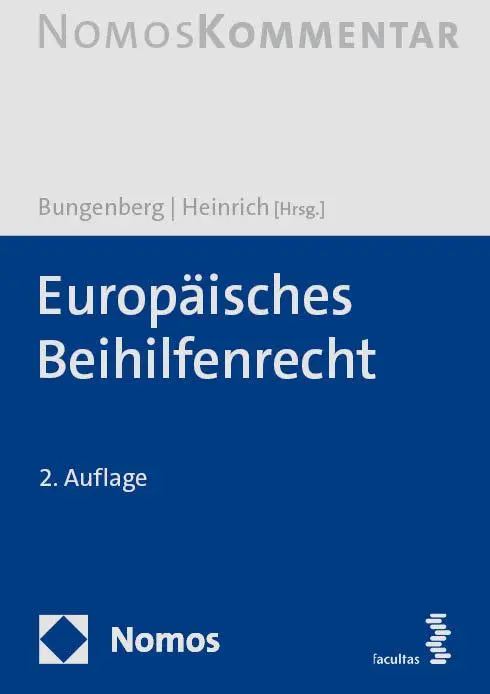 Cover: 9783848737833 | Europäisches Beihilfenrecht | Kommentar | Marc Bungenberg (u. a.)