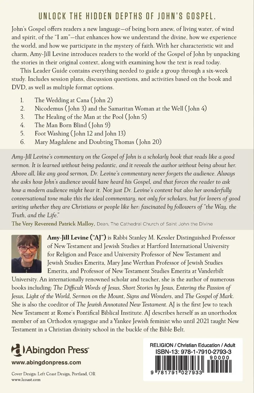 Rückseite: 9781791027933 | The Gospel of John Leader Guide | Amy-Jill Levine | Taschenbuch | 2024