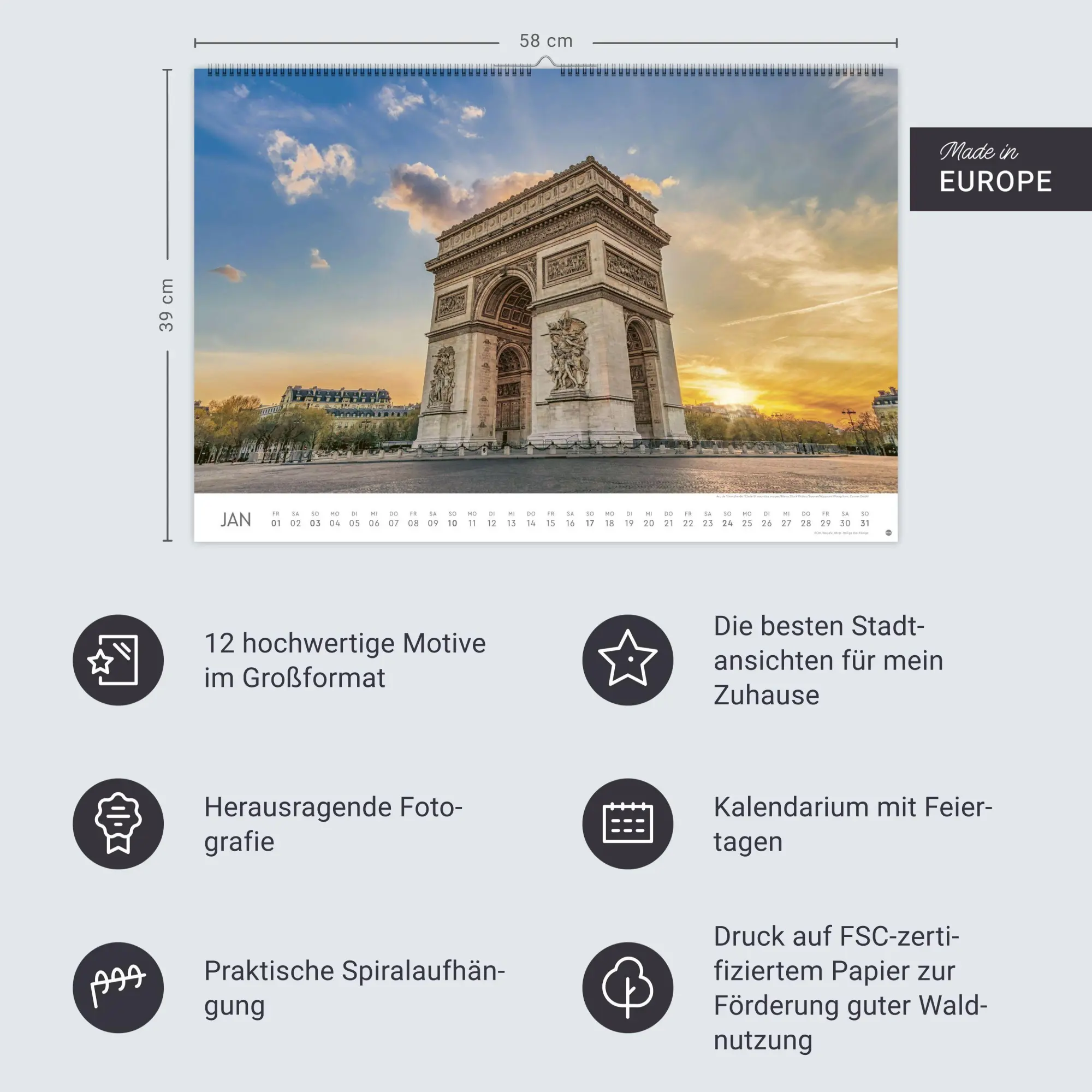 Bild: 9783756417933 | Paris Edition Kalender 2027 | Kalender | Spiralbindung | 15 S. | 2027