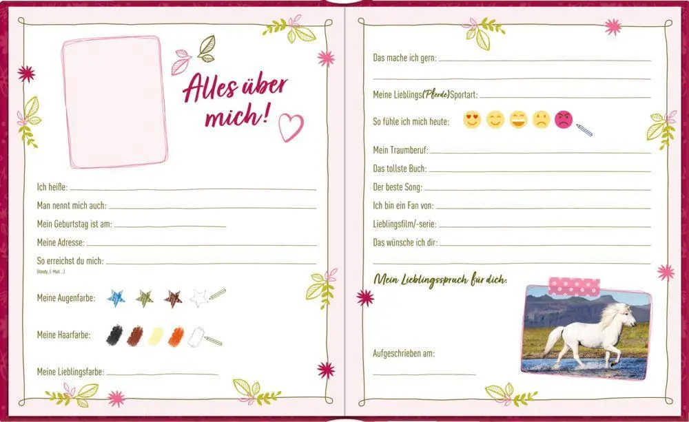 Bild: 4050003718033 | Freundebuch - Pferdefreunde - Meine Freunde | mit 3-D-Bild | Thea Roß