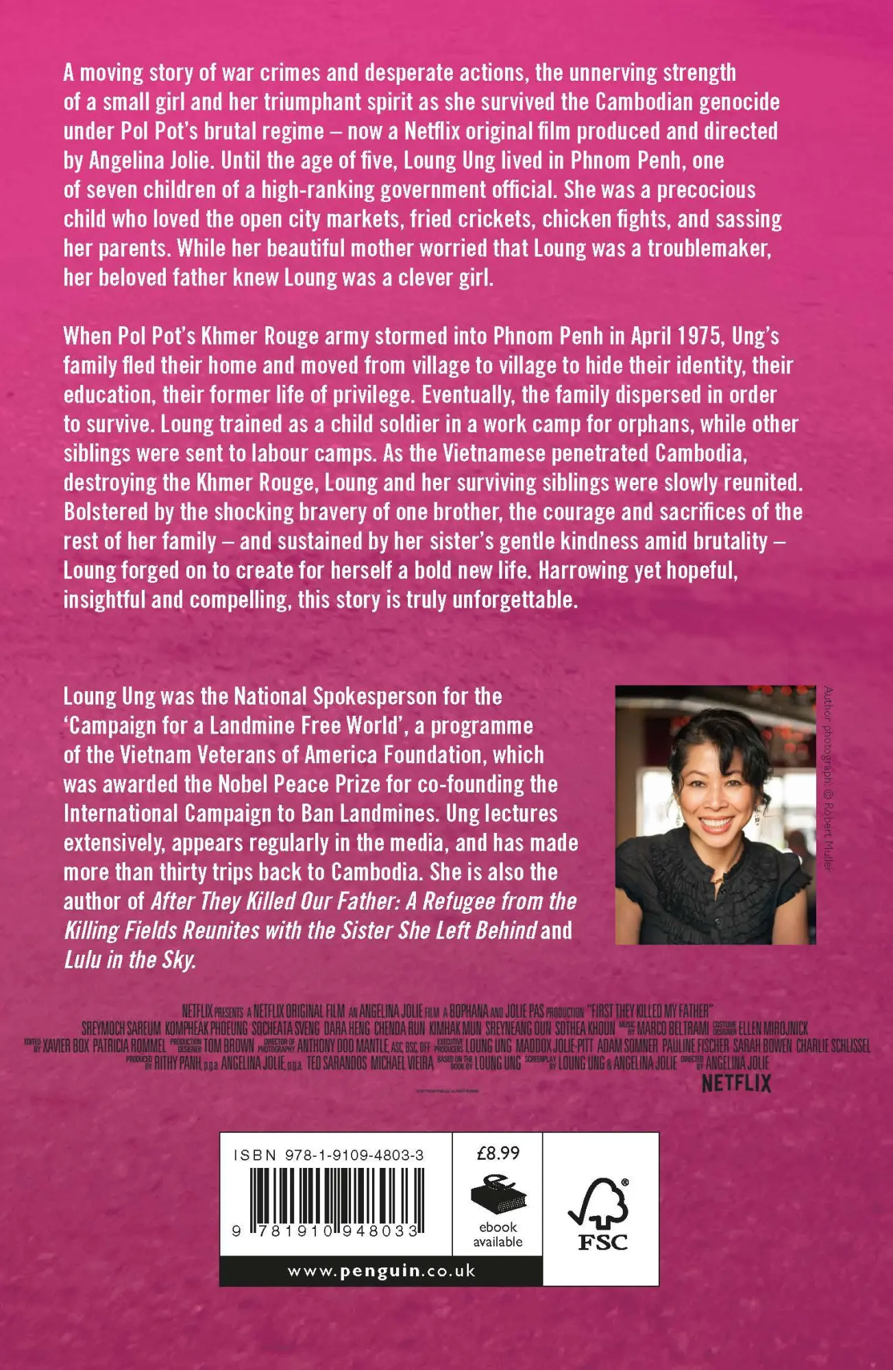 Rückseite: 9781910948033 | First They Killed My Father | Film tie-in | Loung Ung | Taschenbuch