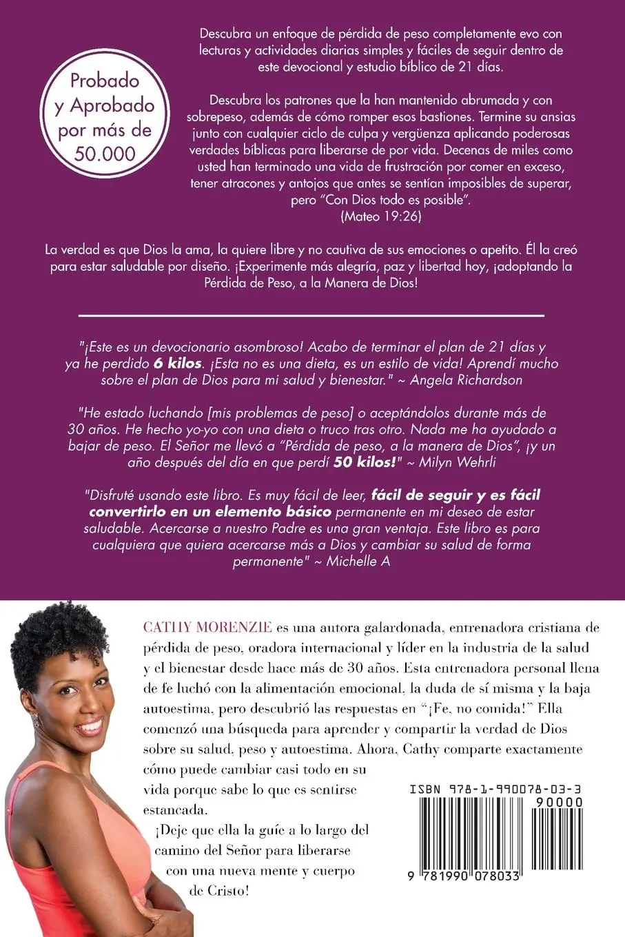 Rückseite: 9781990078033 | Pérdida de Peso, a la Manera de Dios | Cathy Morenzie | Taschenbuch