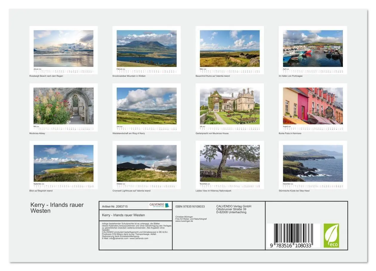 Bild: 9783516108033 | Kerry - Irlands rauer Westen (Wandkalender 2026 DIN A4 quer),...