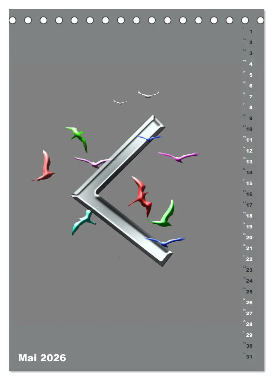 Bild: 9783516348033 | Germanische Runen (Tischkalender 2026 DIN A5 hoch), CALVENDO...