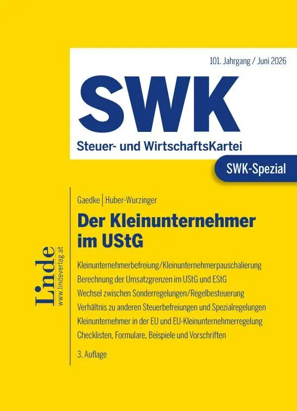 Cover: 9783707348033 | SWK-Spezial Kleinunternehmer in Umsatzsteuer und Einkommensteuer