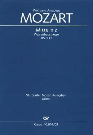 Cover: 9790007088033 | Missa in c (Klavierauszug) | Wolfgang Amadeus Mozart | Buch | 72 S.