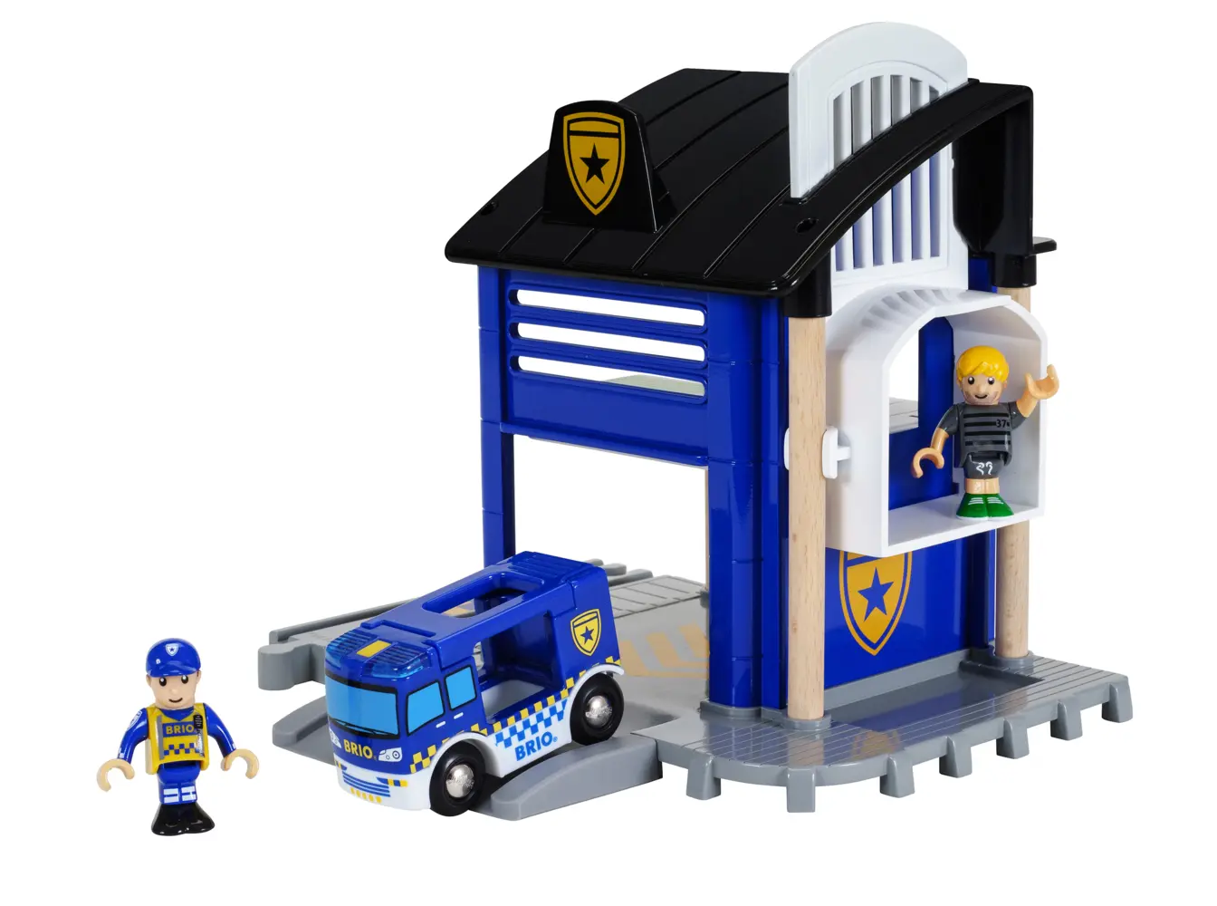 Bild: 7312350338133 | 33813 BRIO Polizeistation mit Einsatzfahrzeug | BRIO® | Spiel | Spiel