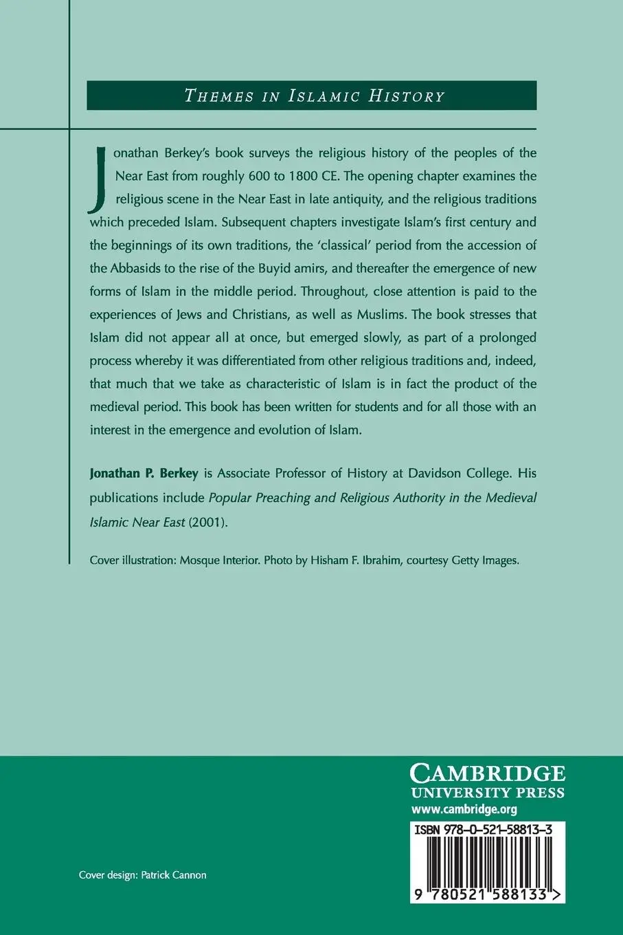 Rückseite: 9780521588133 | The Formation of Islam 1ed | Jonathan P. Berkey | Taschenbuch | 2019