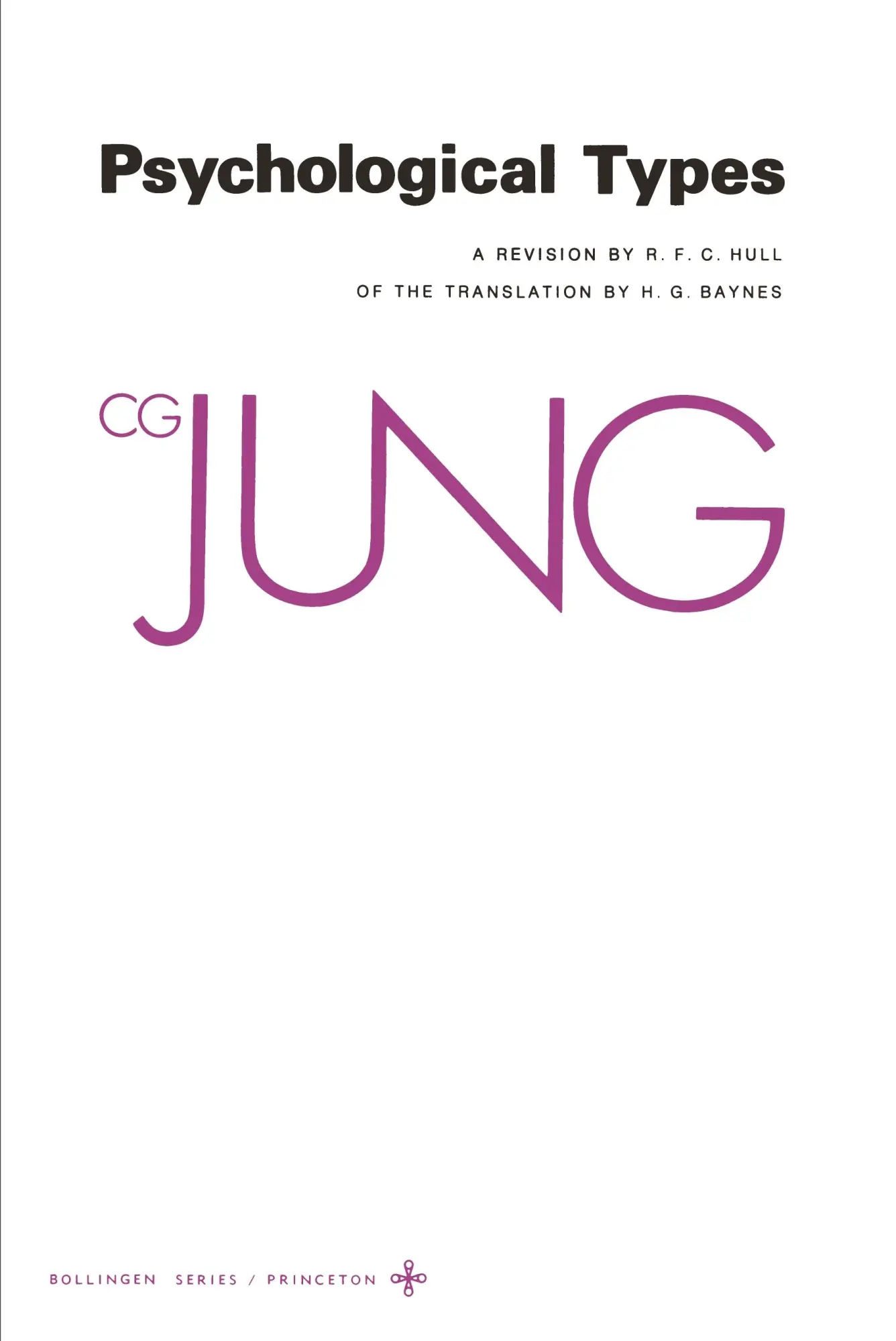 Cover: 9780691018133 | Collected Works of C. G. Jung, Volume 6 | Psychological Types | Jung