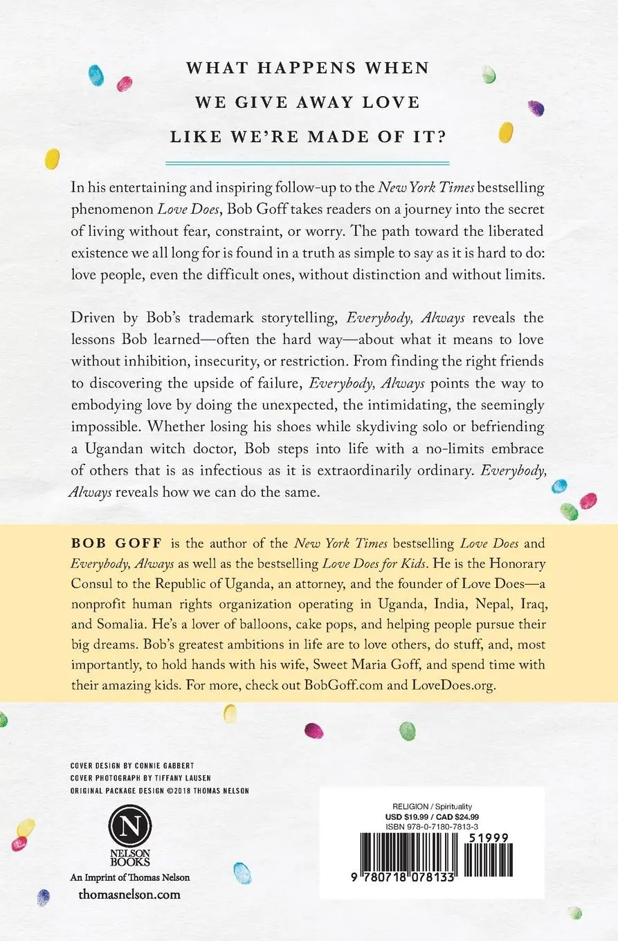 Rückseite: 9780718078133 | Everybody, Always | Bob Goff | Taschenbuch | Kartoniert / Broschiert