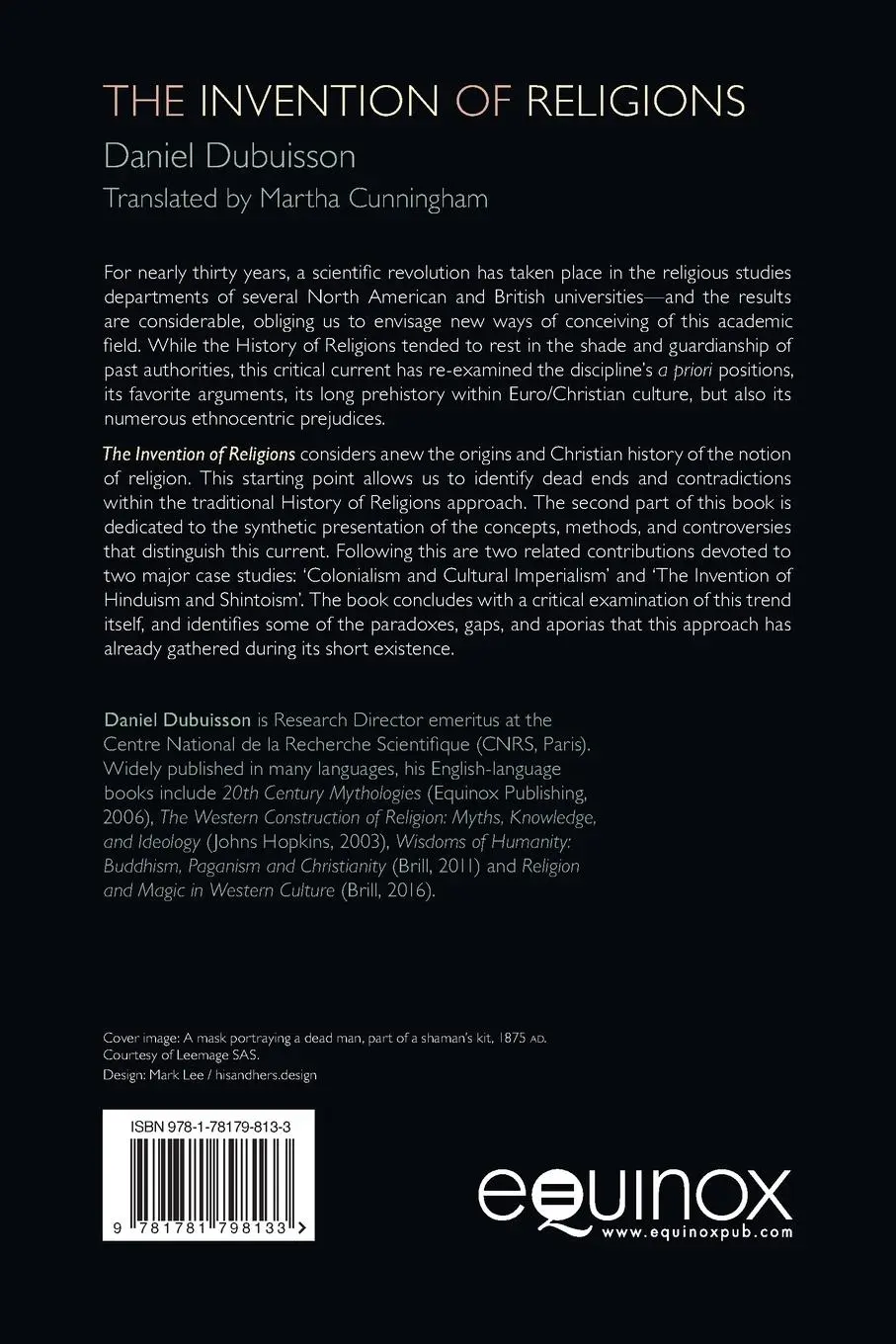 Rückseite: 9781781798133 | The Invention of Religions | Daniel Dubuisson | Taschenbuch | Englisch