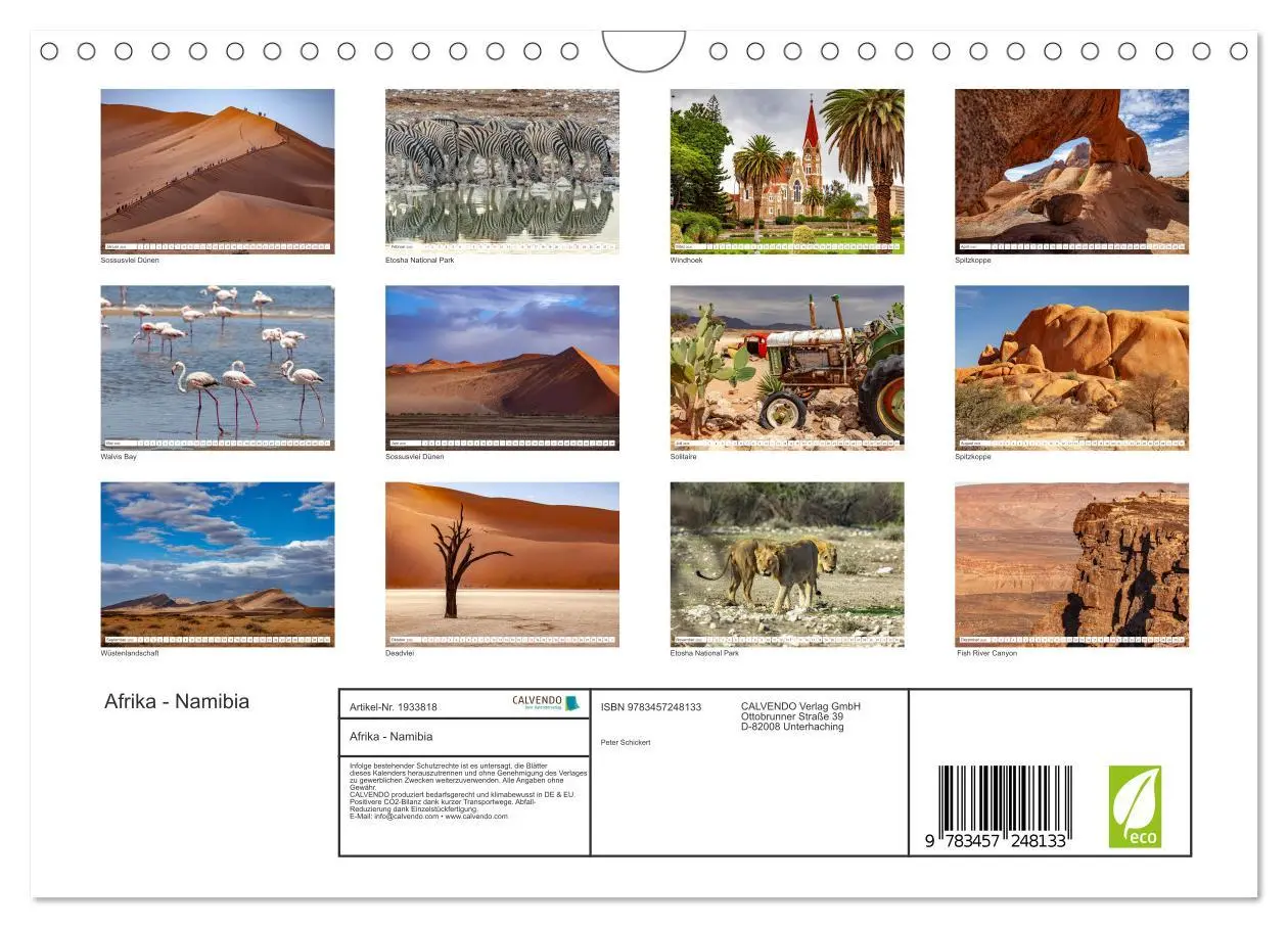 Bild: 9783457248133 | Afrika - Namibia (Wandkalender 2026 DIN A4 quer), CALVENDO...