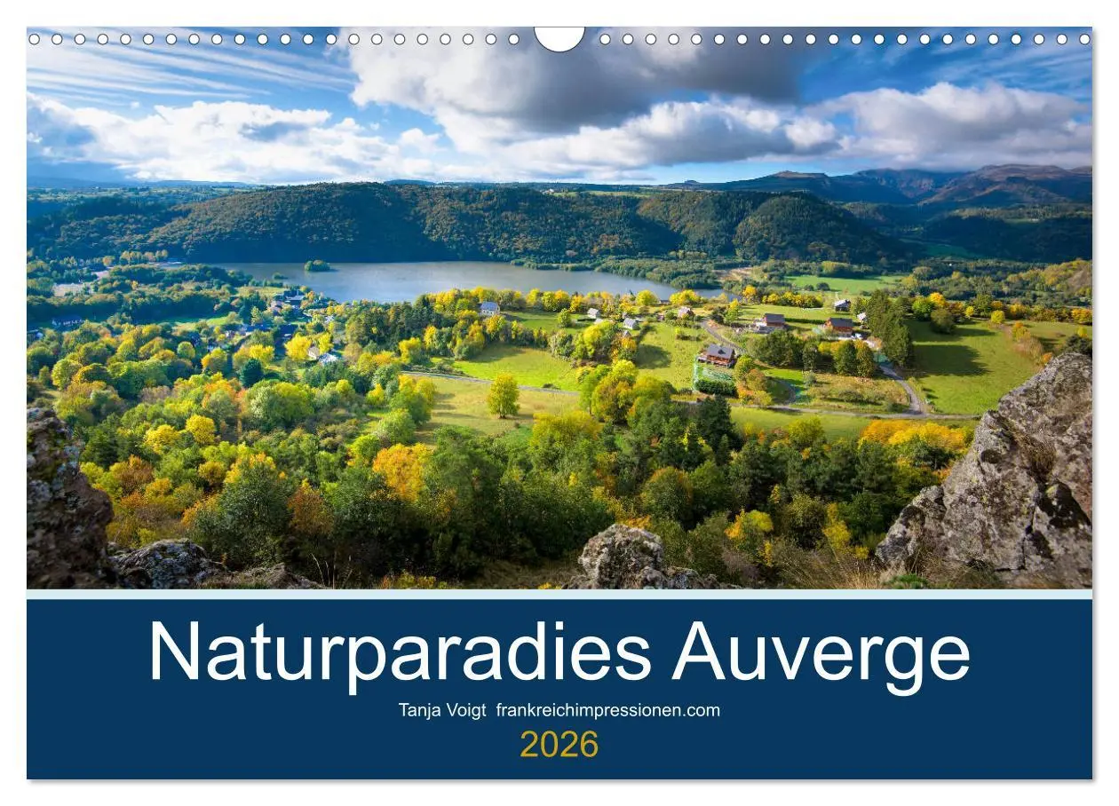 Cover: 9783457938133 | Naturparadies Auvergne (Wandkalender 2026 DIN A3 quer), CALVENDO...