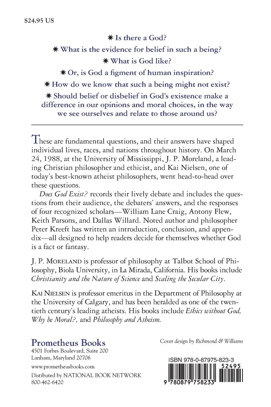 Rückseite: 9780879758233 | Does God Exist? | The Debate between Theists &amp; Atheists | Taschenbuch