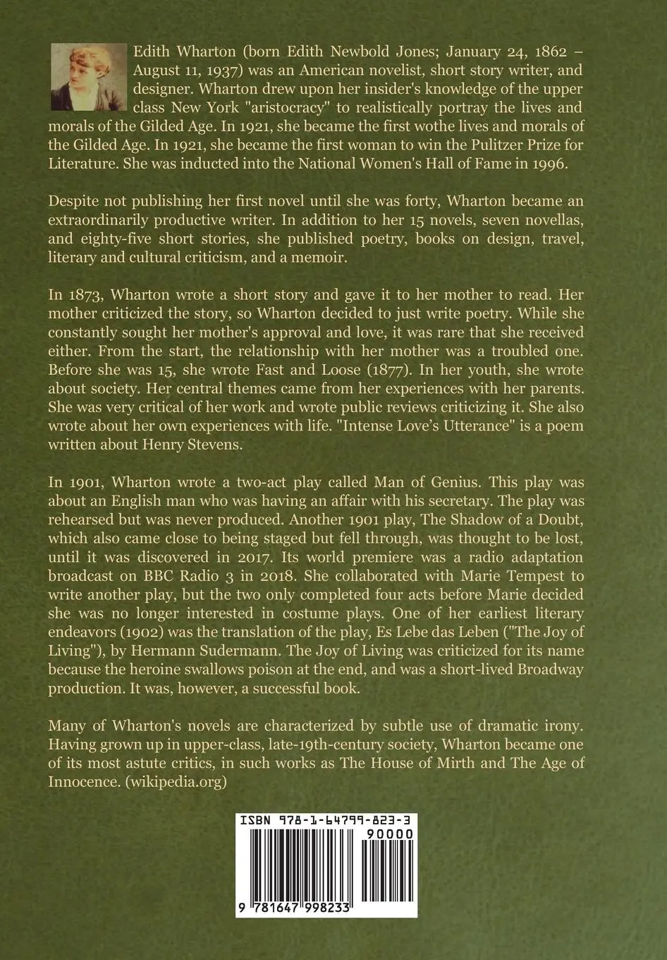 Rückseite: 9781647998233 | The Age of Innocence | Edith Wharton | Buch | Englisch | 2020