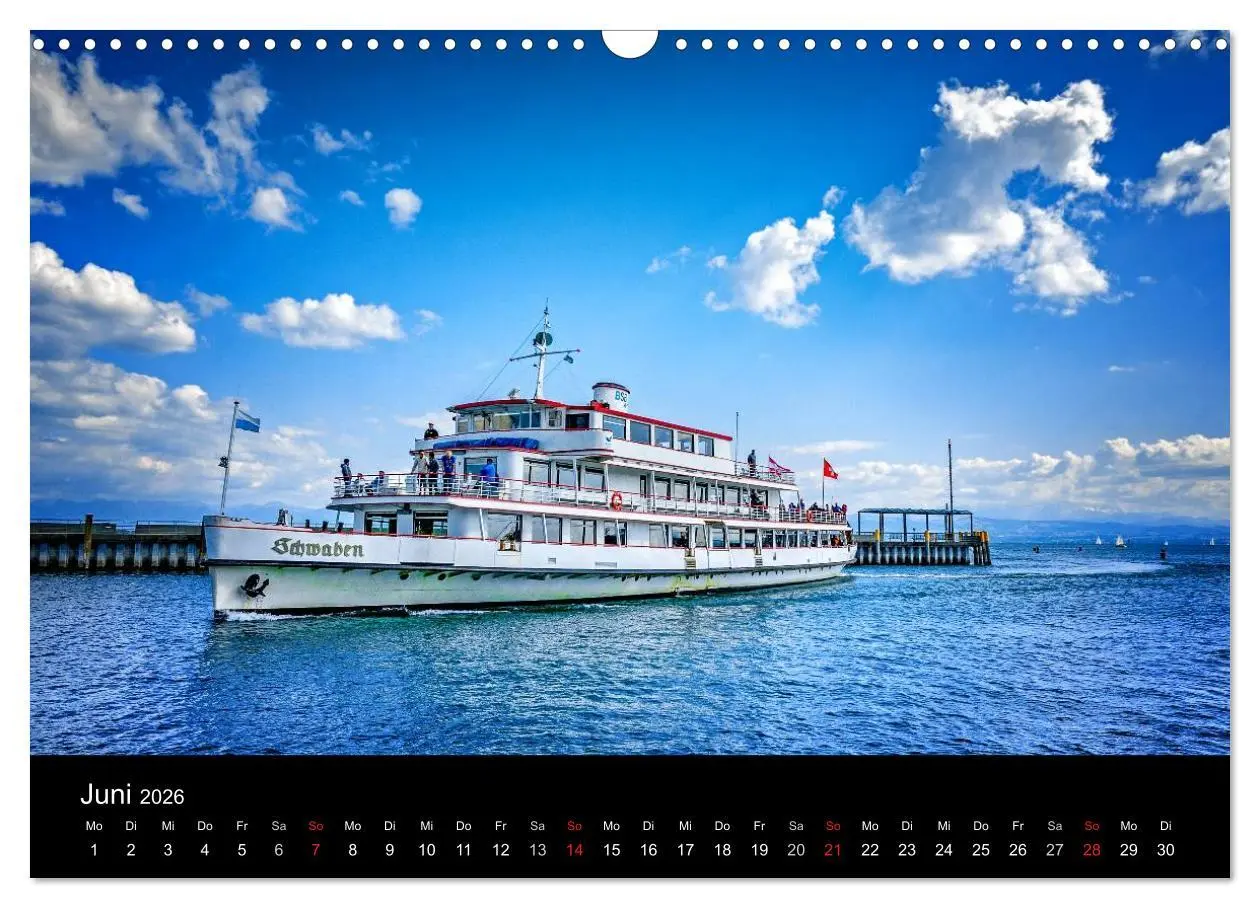 Bild: 9783516018233 | Bodensee-Schiffe und Boote (Wandkalender 2026 DIN A3 quer),...