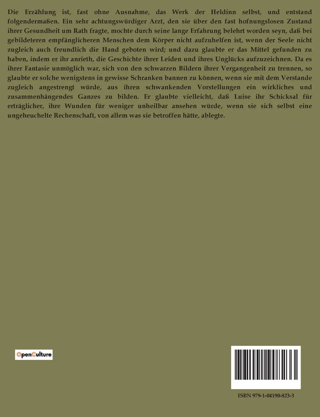 Rückseite: 9791041908233 | Luise | Therese Huber | Taschenbuch | Paperback | 144 S. | Deutsch