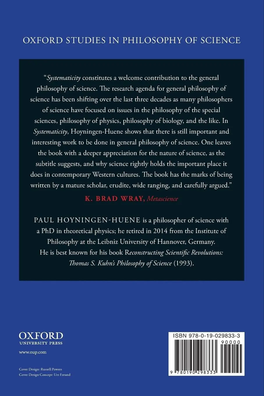 Rückseite: 9780190298333 | Systematicity | The Nature of Science | Paul Hoyningen-Huene | Buch