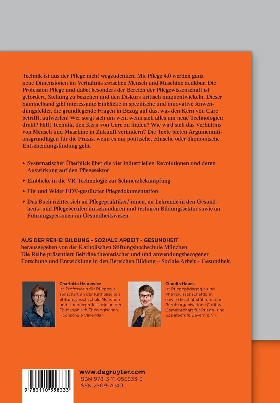 Rückseite: 9783110558333 | I, Robot - I, Care | Claudia Hauck (u. a.) | Taschenbuch | XIV | 2025