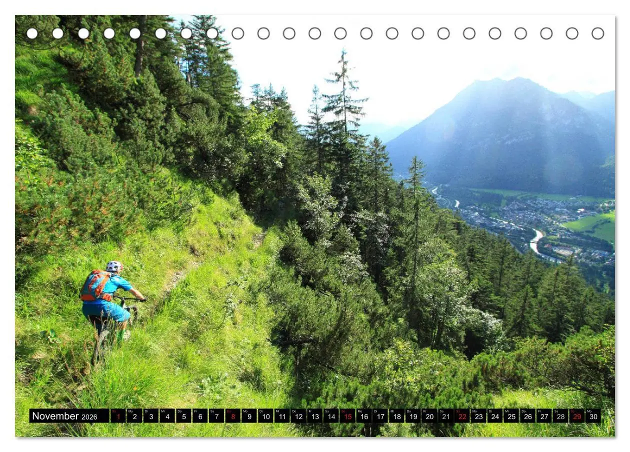 Bild: 9783457848333 | Mountainbike Traumpfade (Tischkalender 2026 DIN A5 quer), CALVENDO...