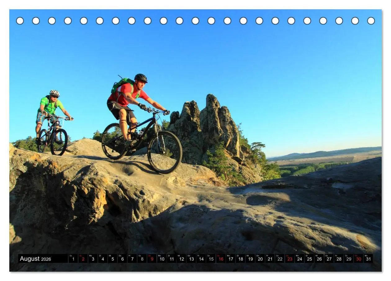Bild: 9783457848333 | Mountainbike Traumpfade (Tischkalender 2026 DIN A5 quer), CALVENDO...