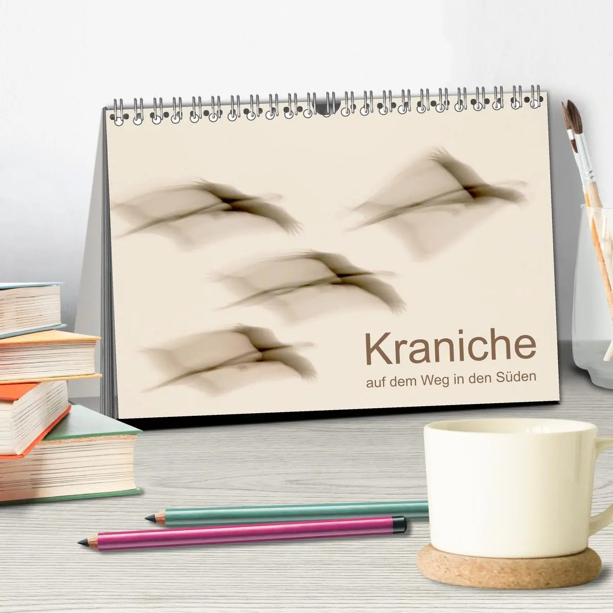 Bild: 9783516008333 | Kraniche auf dem Weg nach Süden (Tischkalender 2026 DIN A5 quer),...