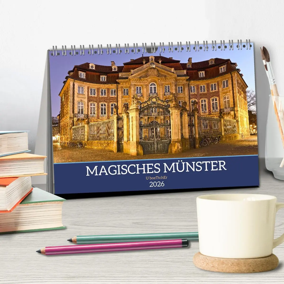 Bild: 9783516628333 | Magisches Münster (Tischkalender 2026 DIN A5 quer), CALVENDO...