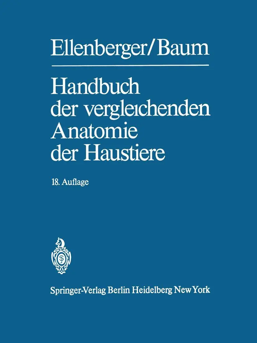 Cover: 9783642808333 | Handbuch der vergleichenden Anatomie der Haustiere | Taschenbuch | xvi