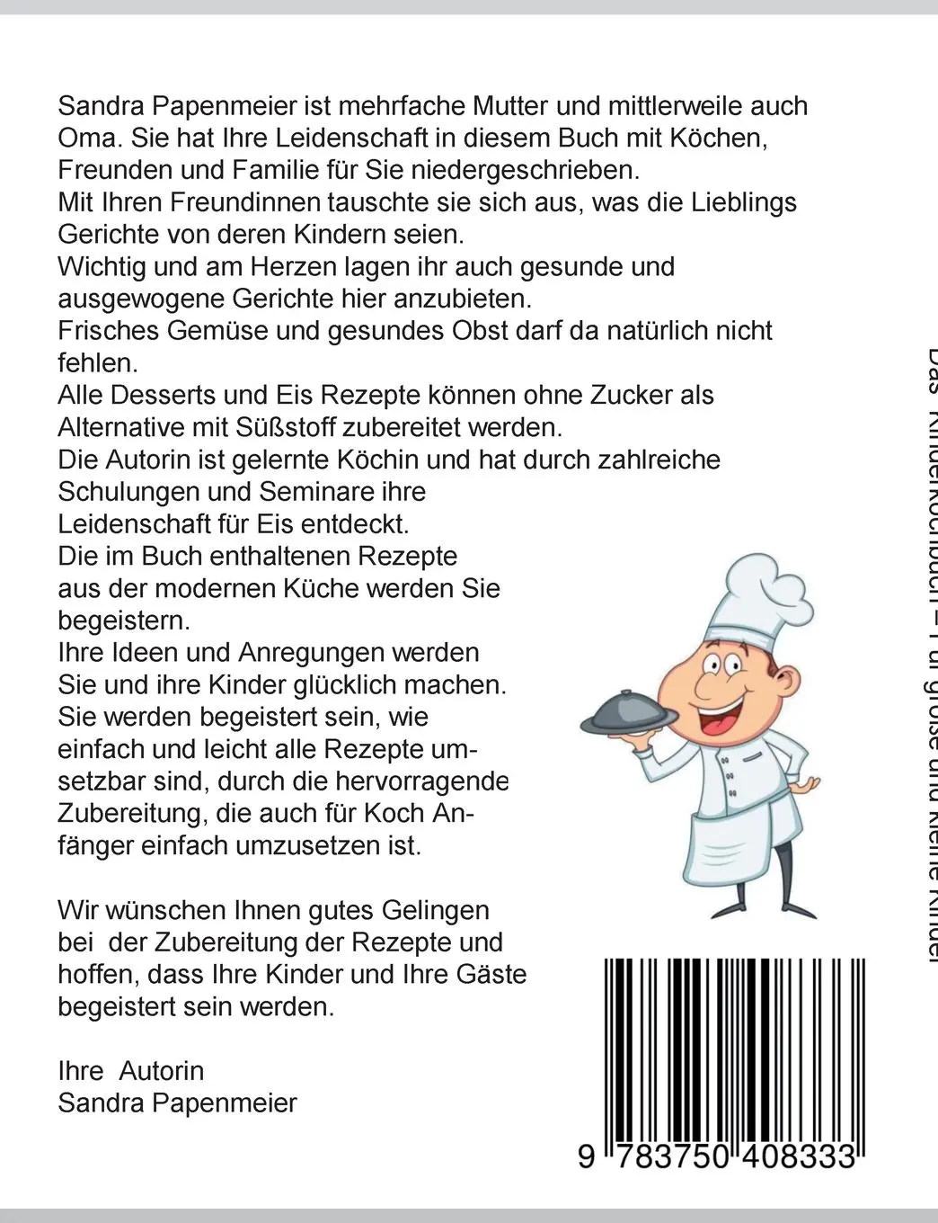 Rückseite: 9783750408333 | Das Kinderkochbuch | Sandra Papenmeier | Taschenbuch | 80 S. | Deutsch