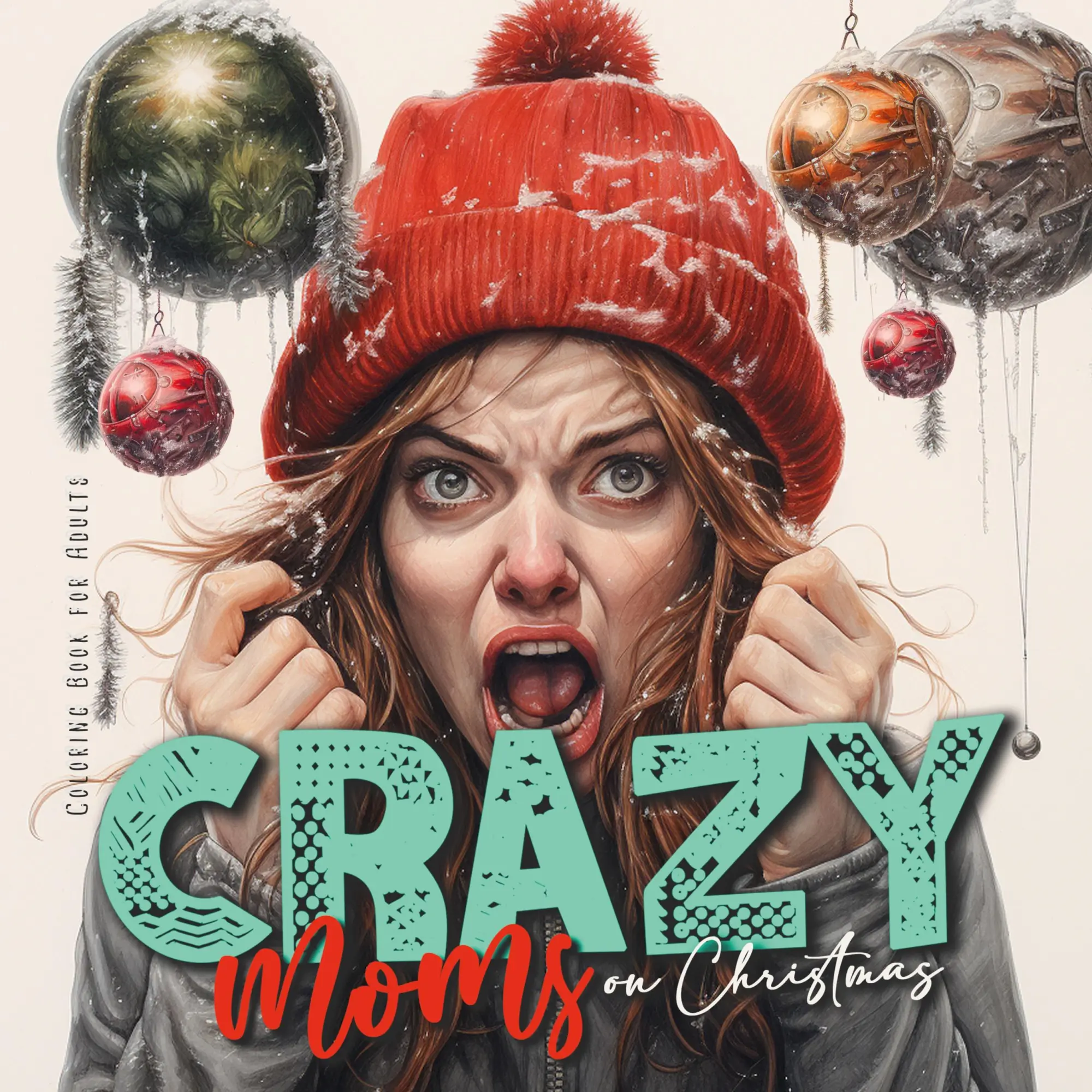 Cover: 9783758428333 | Crazy Moms on Christmas Coloring Book for Adults | Monsoon Publishing