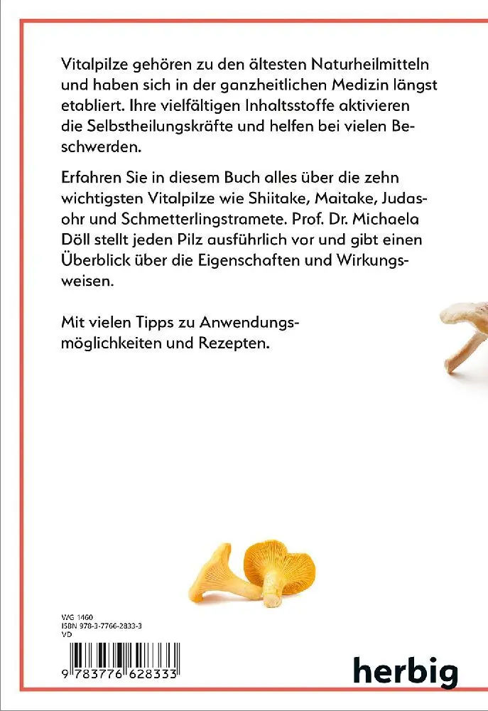 Rückseite: 9783776628333 | Gesund mit Vitalpilzen | Michaela Döll | Taschenbuch | 128 S. | 2019