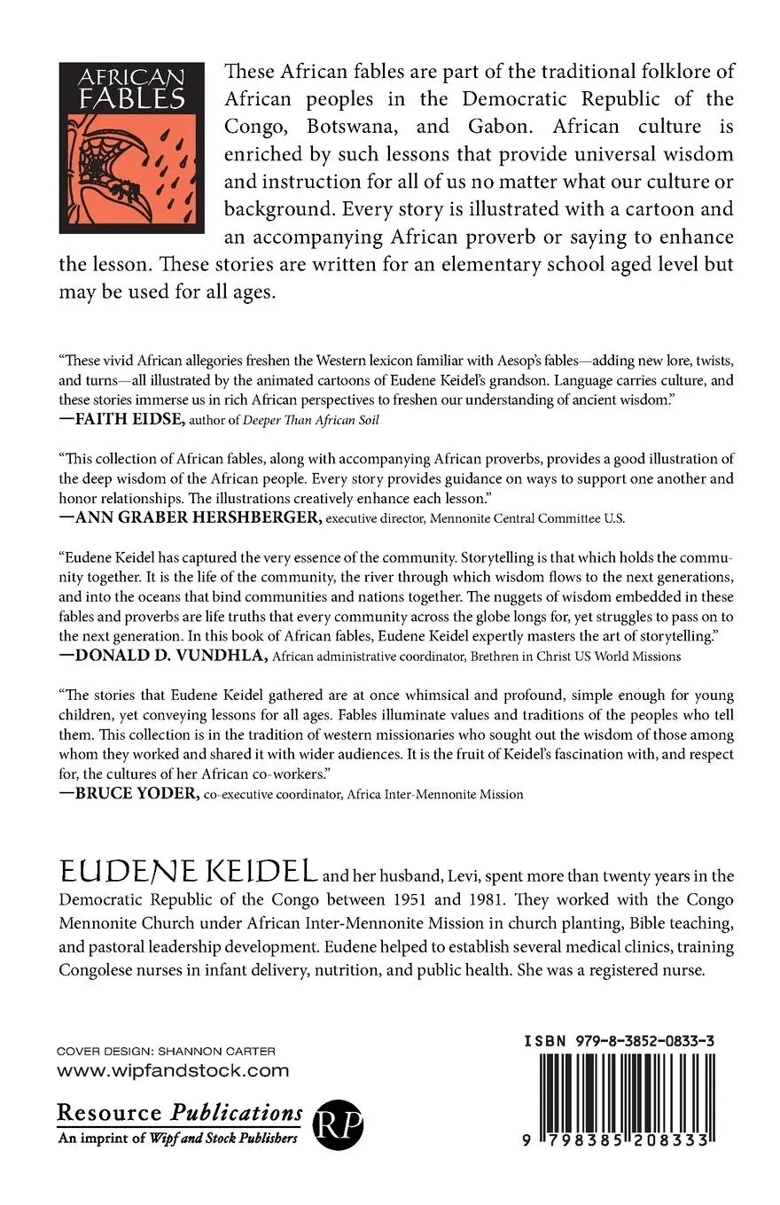 Rückseite: 9798385208333 | African Fables, Book III | Eudene Keidel | Taschenbuch | Englisch