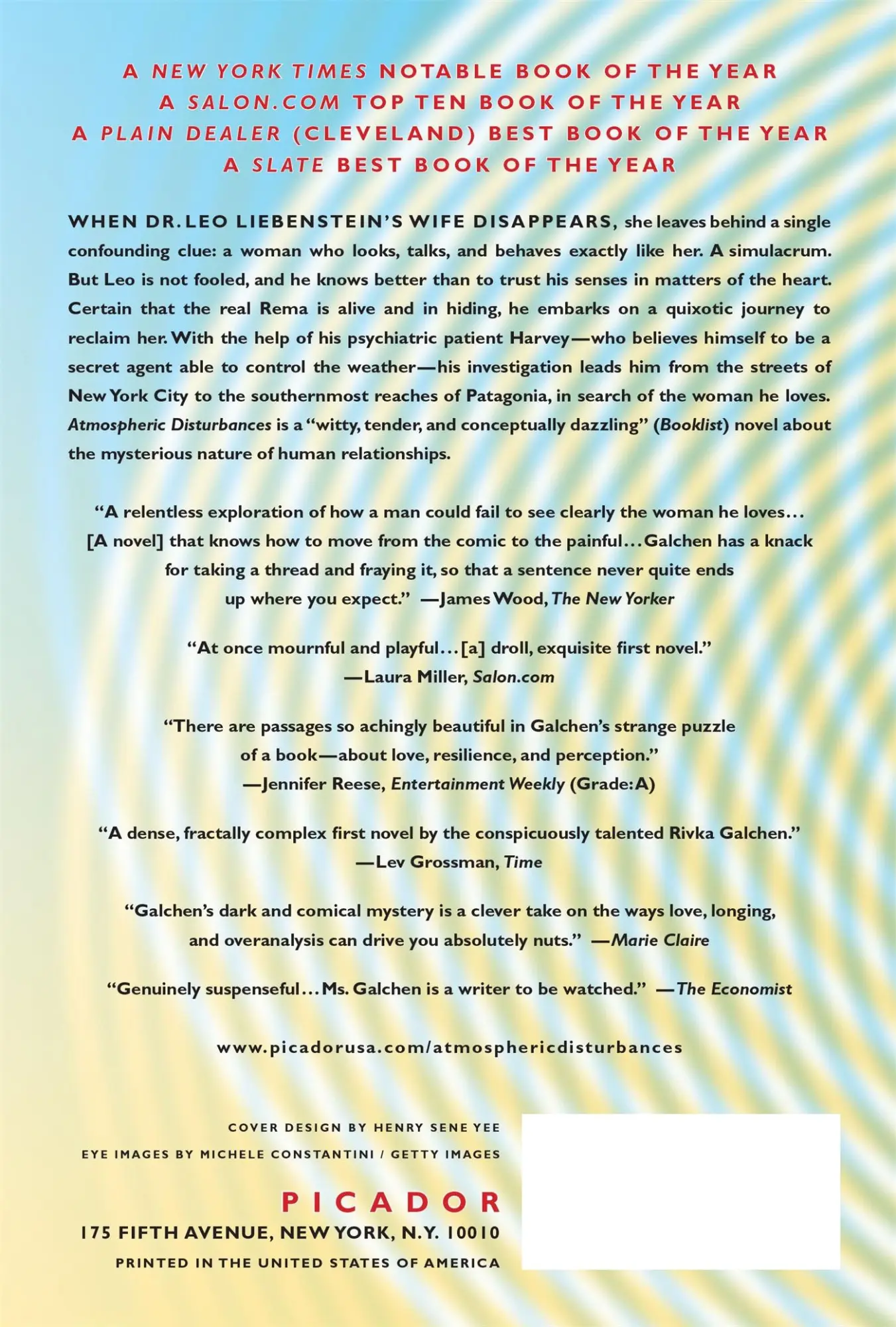Rückseite: 9780312428433 | Atmospheric Disturbances | Rivka Galchen | Taschenbuch | Englisch