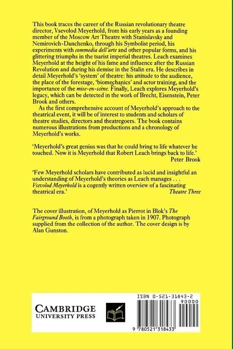 Rückseite: 9780521318433 | Vsevolod Meyerhold | Robert Leach | Taschenbuch | Englisch | 1993