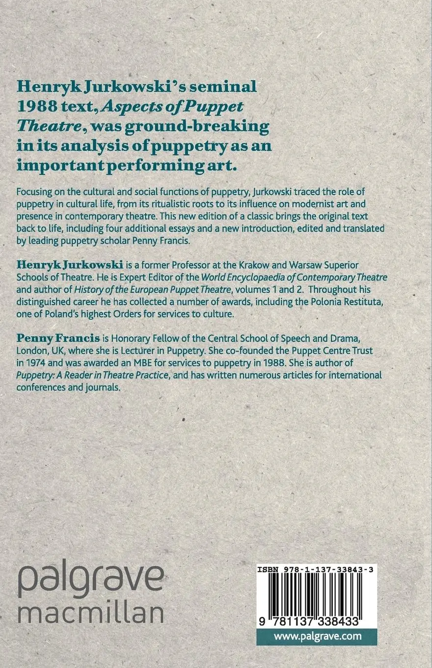 Rückseite: 9781137338433 | Aspects of Puppet Theatre | Henryk Jurkowski (u. a.) | Taschenbuch