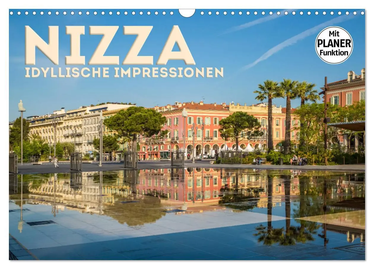 Cover: 9783457908433 | NIZZA Idyllische Impressionen (Wandkalender 2026 DIN A3 quer),...