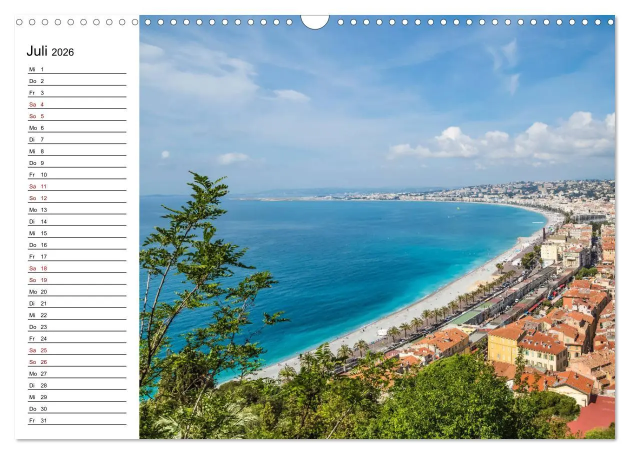 Bild: 9783457908433 | NIZZA Idyllische Impressionen (Wandkalender 2026 DIN A3 quer),...