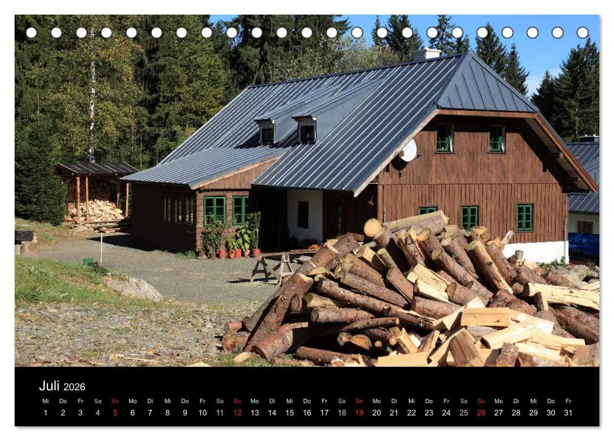 Bild: 9783516168433 | BÖHMERWALD, Tschechische Republik (Tischkalender 2026 DIN A5 quer),...