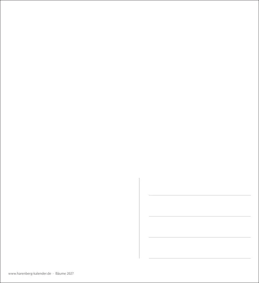 Bild: 9783840038433 | Bäume Postkartenkalender 2027 - Wochenkalender mit 53 Postkarten