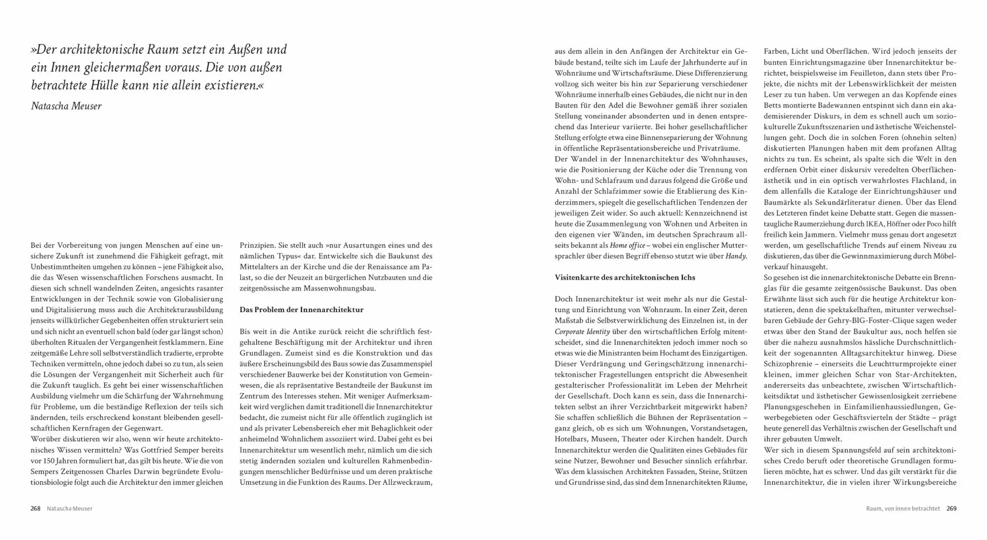 Bild: 9783869228433 | Geschichte und Theorie der Innenarchitektur | Meuser Natascha | Buch