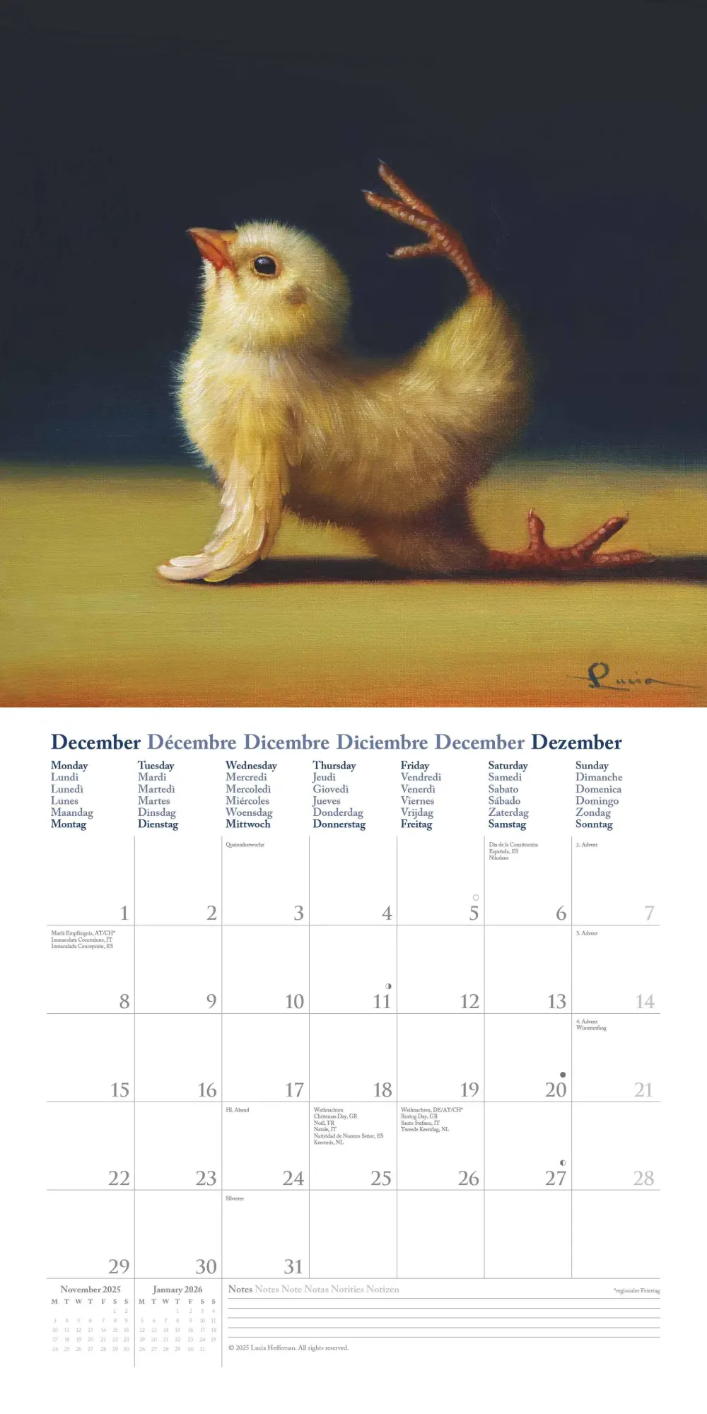 Bild: 4069095008533 | Lucia Heffernan: Yoga Chicks 2026 - Broschürenkalender - mit...