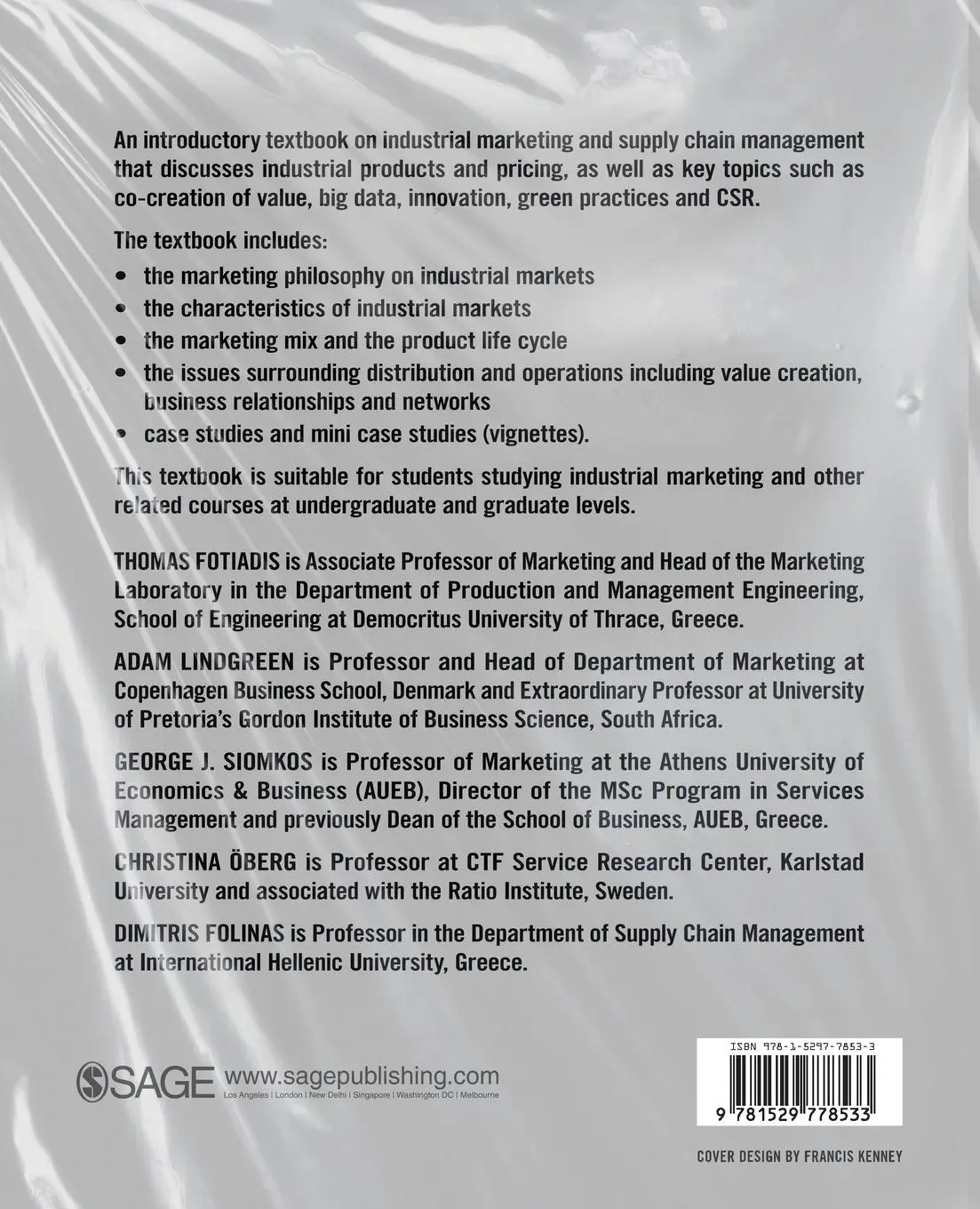 Rückseite: 9781529778533 | Industrial Marketing | Thomas Fotiadis (u. a.) | Taschenbuch | 2022